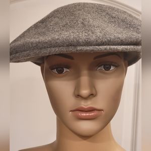 Grey Kangol Flat/Newsboy Style Cap